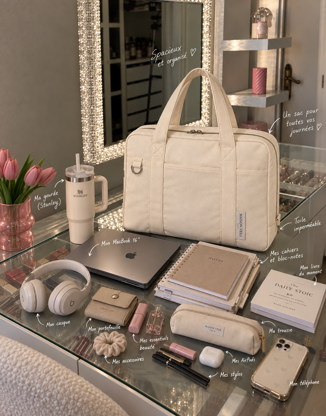 beige sac